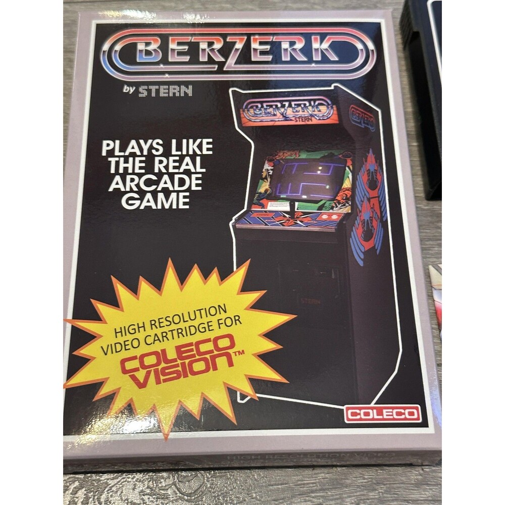Berzerk By Stern ColecoVision Video Game Cartridge CIB Complete CollectorVision